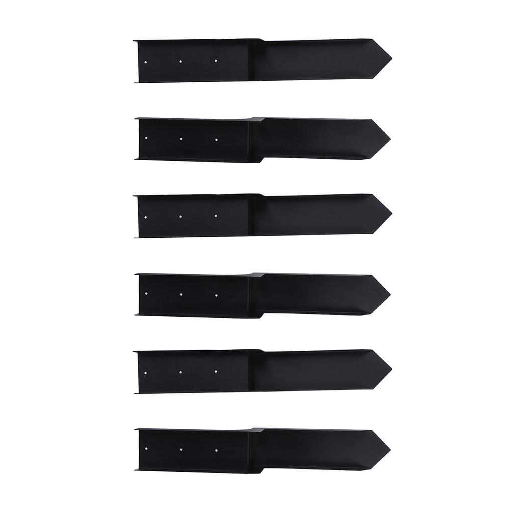 6 PCS Fence Post Repair Kit H Shaped Cold Rolled Steel Wooden Fence Post Repair for Repairing