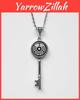 Classic Solomon Magic Array Key Pendant With Alloy Cross Chain For Fashion Ol