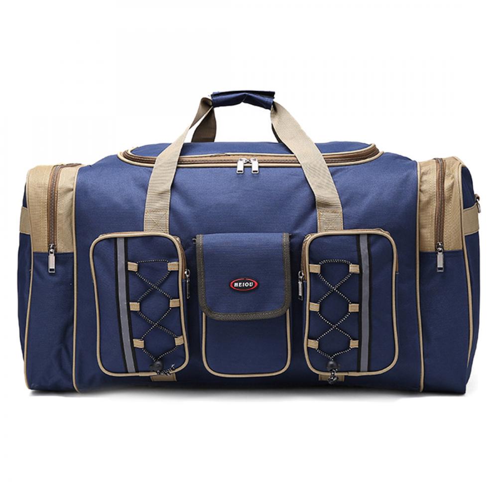 

Дорожная сумка Винтажная водонепроницаемая оксфордская сумка большой вместимости + плечо синий