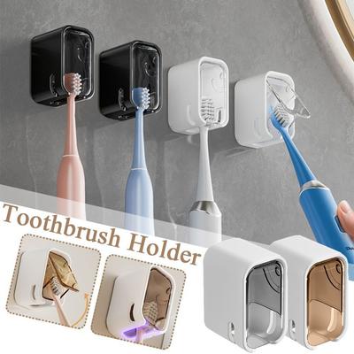 Dustproof Toothbrush Rack Flip-top Toothbrush Storage Box Durable Toothbrush Holder