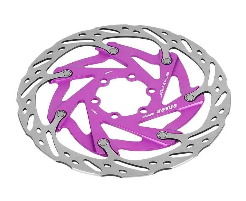 ENLEE Floating Brake Disc 160mm 6 Bolt MTB Road Gravel Purple