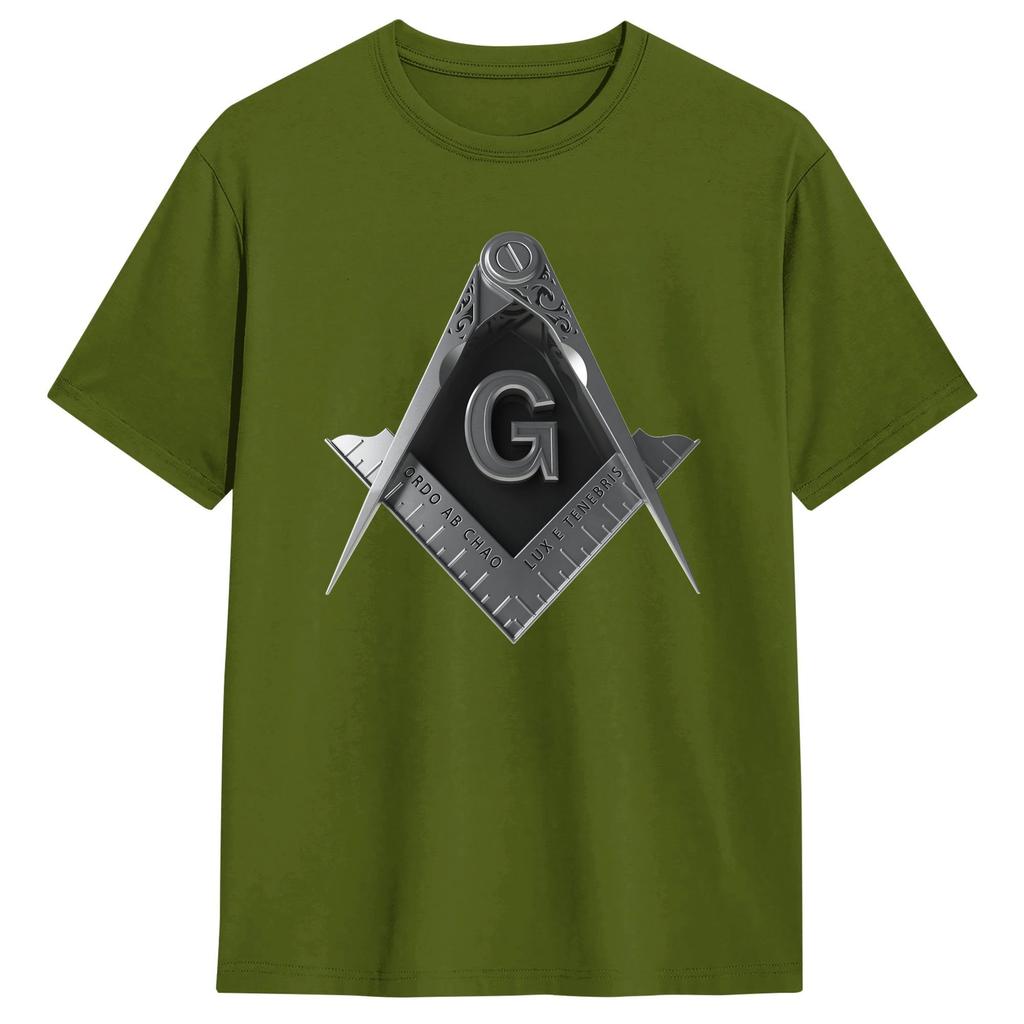 Masonic Mason Freemasonry TShirt Summer  Funny TShirts  Cotton Hip Hop Tshirt For Unisex Casual Tees