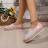 Mode Spleißen Pailletten Freizeitschuhe für Damen Slipper Mode Slip-on Mesh Sneakers Damenschuhe Große Größe 43 Damen Vulkanisierte Schuhe