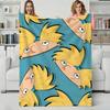Cartoon H-Hey Arnoldss Throw Flannel Blanket Perfect for Sofa Office Bed Travel Sleep Read Relax Camping four season use