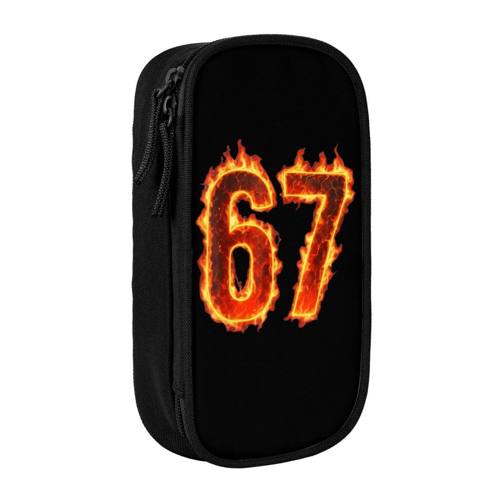 67 Christmas 6 7 Six Seven Meme 67 Candy Cane Xmas Pencil Case Pencil Bag Students Big School Pencil Cases Stationery Organizer
