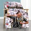 Juventus Customize Text Blanket Gift Customizable Blanket Warmthful Decor Versatile for Office Chair Livingroom Picnics Seaside