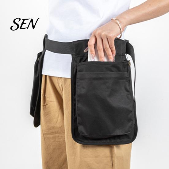 Adjustable Belt Bag Multi-function Waist Apron for Outdoor, Large Capacity Multi-Pocket Fanny Pack Pouch, Waistband Women and Men Versatile