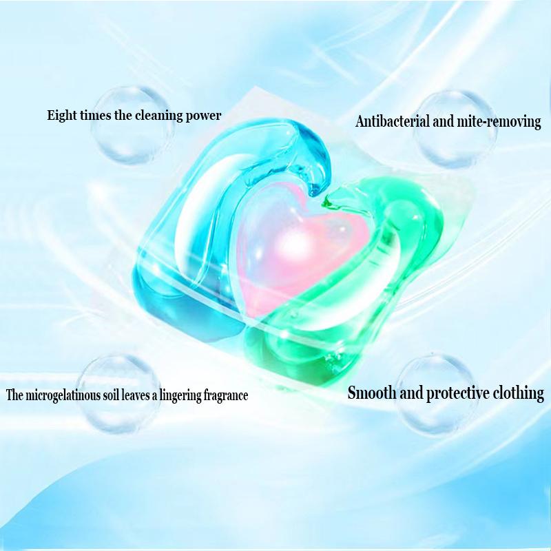 30/50pcs Laundry Beads Long-lasting Concentrated Aroma Water-soluble Softener for Home Family Dormitory Clothes Cleaning Washing