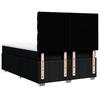 Box Spring Bed with Mattress Black 140 X 190 Cm Fabric