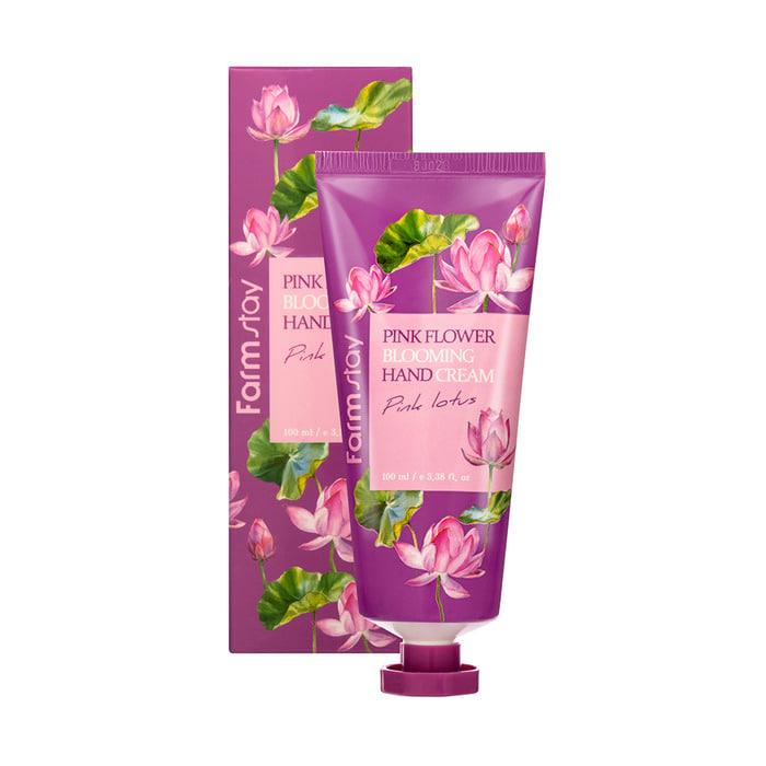 Farmstay Pink Flower Blooming Hand Cream Pink Lotus