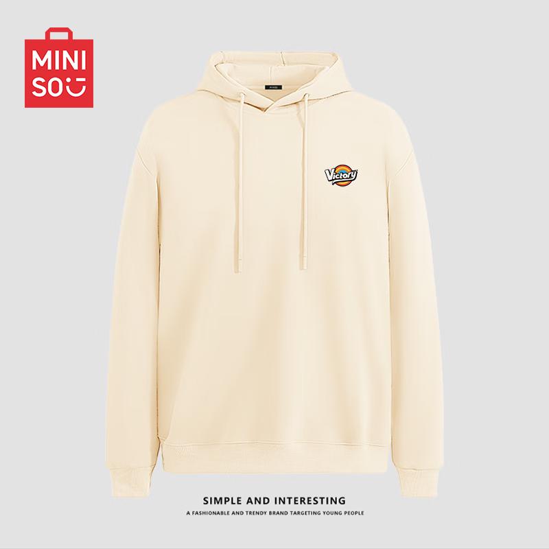 MINISO Herren Casual Locker Geschnittenes Kapuzensweatshirt