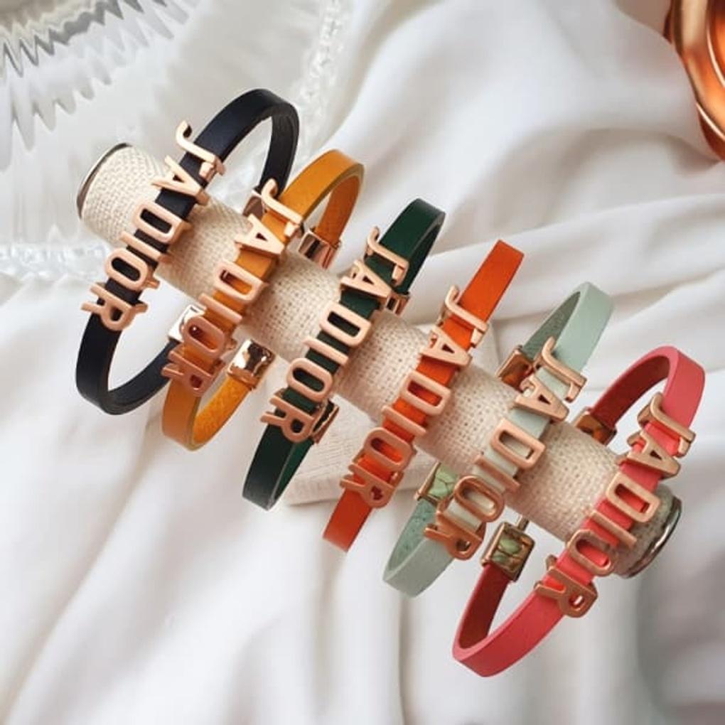 

Women s Daily J adore Leather Bracelet Layered Sky