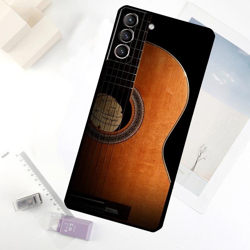 Music Guitar Phone Case For Samsung Galaxy S24 FE S23 Ultra S21 S22 S25 S26 Ultra S10 Plus S20 FE Cover