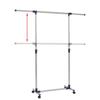 Porte-vêtements - vidaXL - Réglable - Acier inoxydable - 165x44x150 cm - Argenté