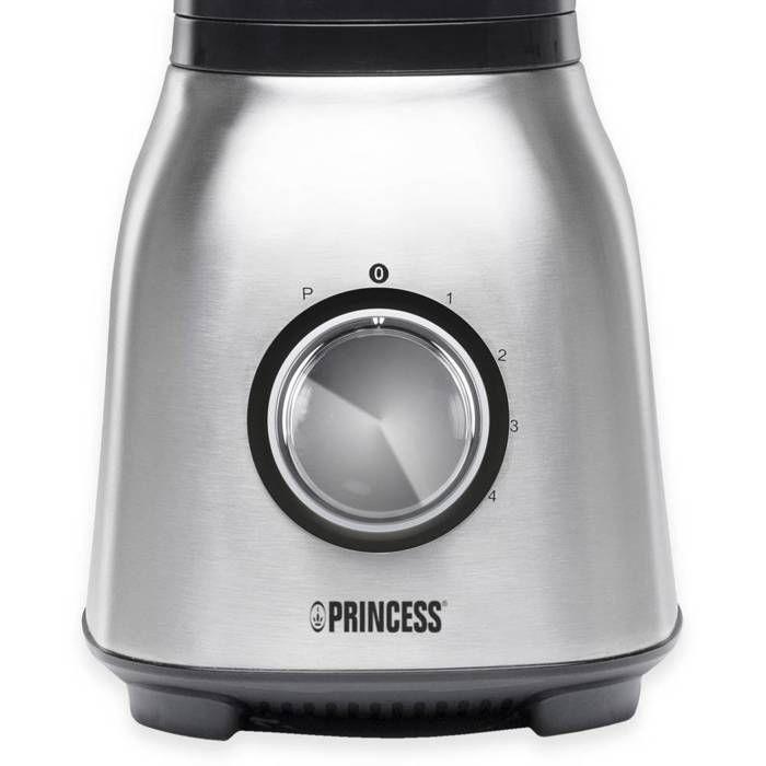 Mixer - Princess - 212091 - Gebürsteter Edelstahl - 1,5 L - 4 Geschwindigkeiten - 1000 W
