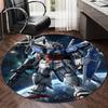 Personalized Gundam Round Chair Office Rug - Perfect for Mat, Office Chair & More - Ideal Gift for Birthdays and Holidays