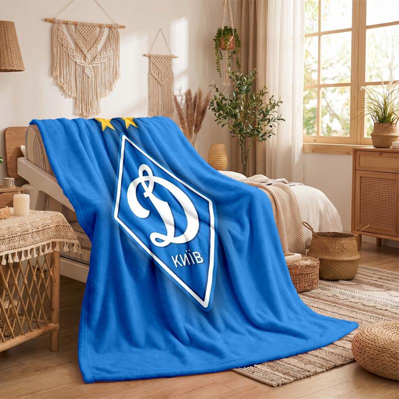 Dynamo Moscow Print Flannel Blanket Soft Warm Sofa Bed Throw Blanket For Home Office Bedroom