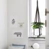 New Simple Leather Hanging Flower Pot Basket Indoor And Outdoor Plant Hanging Basket Tray Green Plant Hanging Pot Hanging Basket