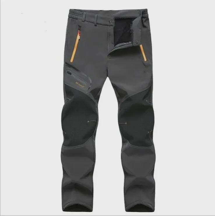Unisex Winter Fleece-Lined Windproof & Waterproof Mountaineering Ski Pants