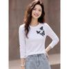 Women's Pure Cotton Long-Sleeve Round Neck T-Shirt