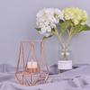 Wrought Iron Geometric Candle Holders Home Decoration Metal Crafts