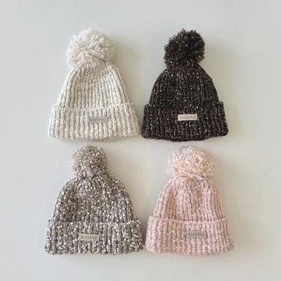 Nuovi Cappelli Invernali in Lana Lavorati a Maglia Eleganti Caldi Berretti per Bambini per Ragazzo Ragazza Moda Retrò Cappello Lavorato a Maglia Peluche Pile Bambini Cappellino all'Uncinetto