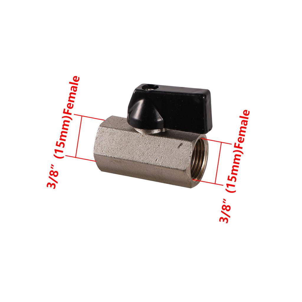 1/8" 1/4" 3/8" 1/2" BSP Male/Female Thread Mini Brass Ball Valve Air Compressor Switch Garden Irrigation Water Shut Off Valve