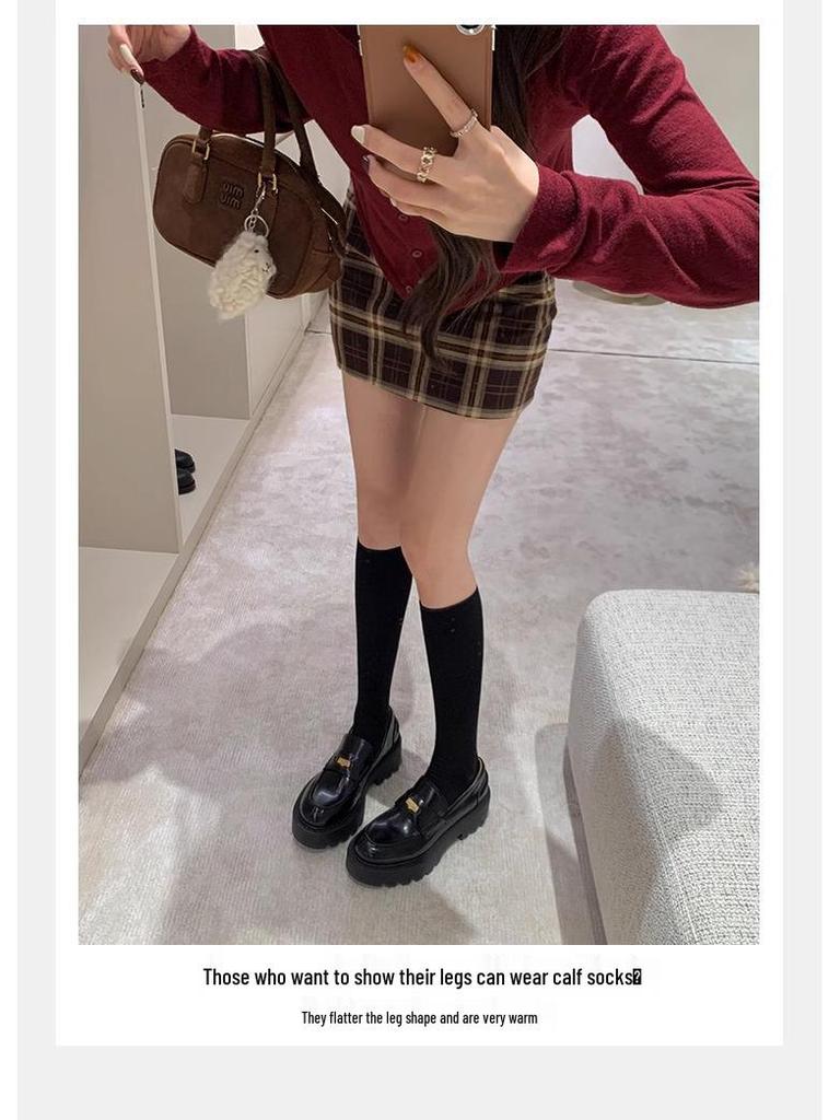 Luxurious Women's Grape Round Toe Heeled Slip-On Loafers