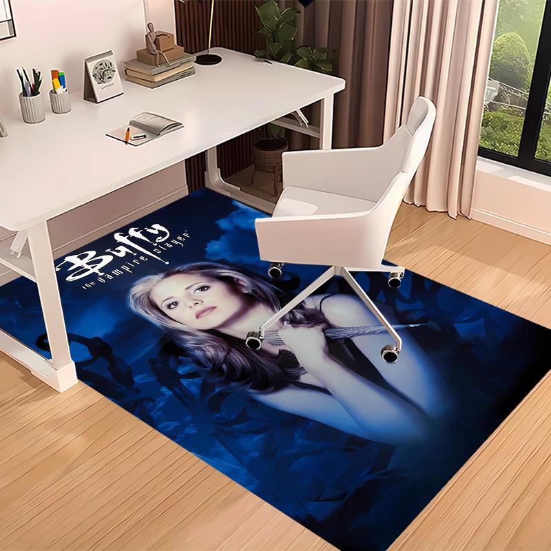 Buffy the Vampire Slayer1 Printed Absorbent Washable Carpet, Non-Slip Bathroom Mats, Kitchen Rugs, Yoga Mat,Living Room Entrance, Camping Picnic Rugs