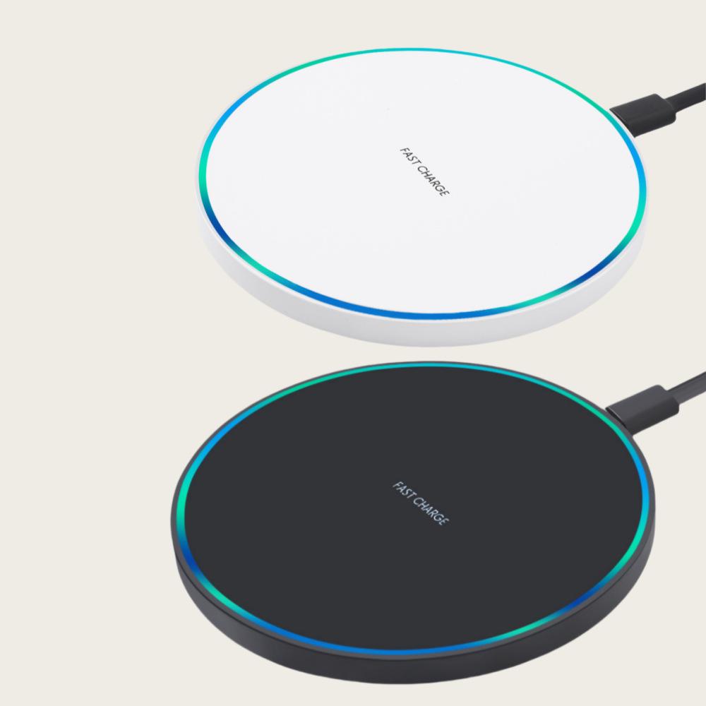 Ultra-Thin 15W Fast Wireless Charger for Apple & Huawei Devices