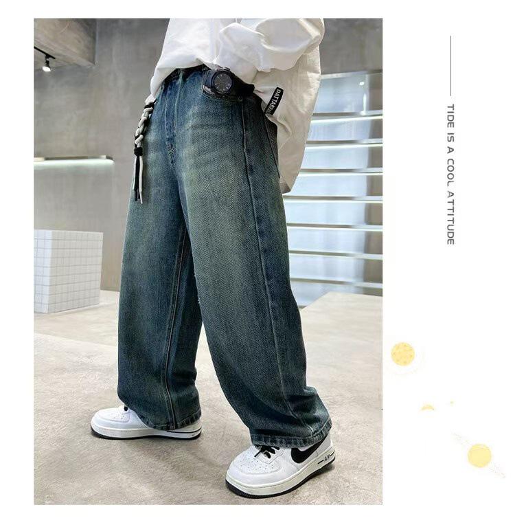 Boys' Casual Spring/Autumn Long Jeans - Children's Wear