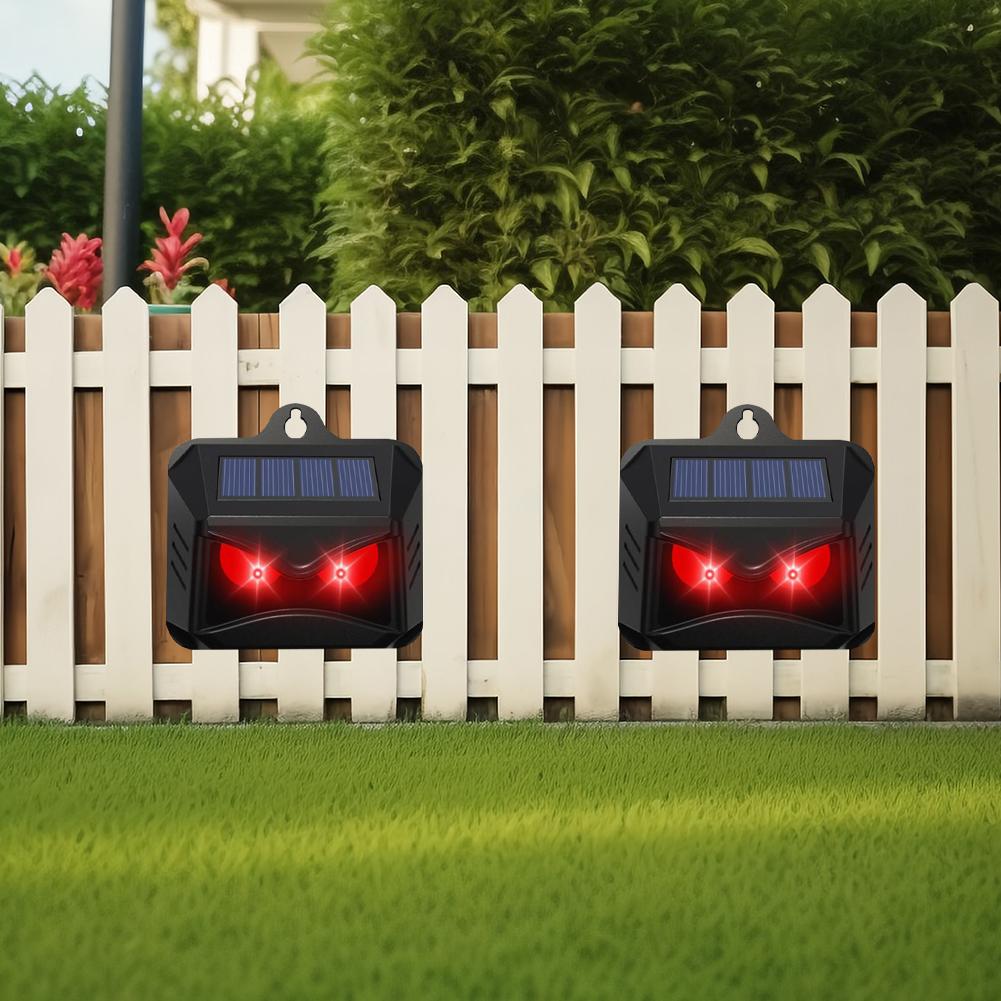 2 Piezas Dispositivos Repelentes de Ciervos Protectores para Exterior Disuasorio para Coyotes Mapaches Repelente Solar de Animales Nocturnos para Jardín Gallinero