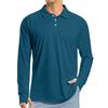 Men's Raglan Long Sleeve Golf Shirt UPF 50+ Lightweight Shirt