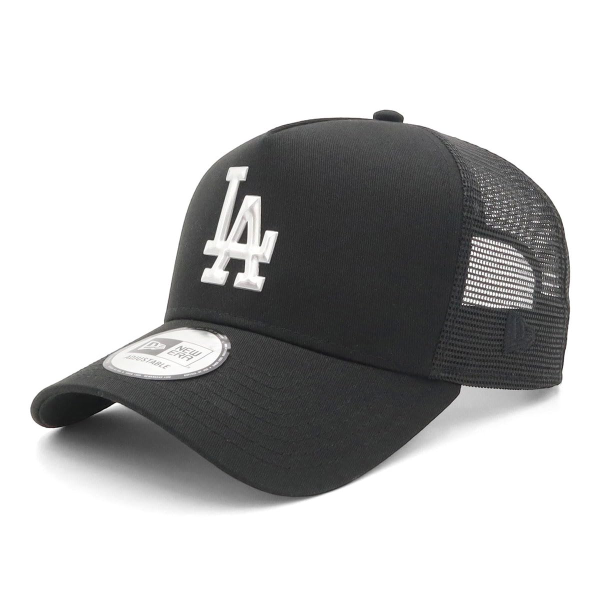 Сетчатая кепка MLB LA Черная FREE 940AFTR LOSDOD TPU ЛОГОТИП ЧЕРНЫЙ [New Era] 9FORTYA-FRAME