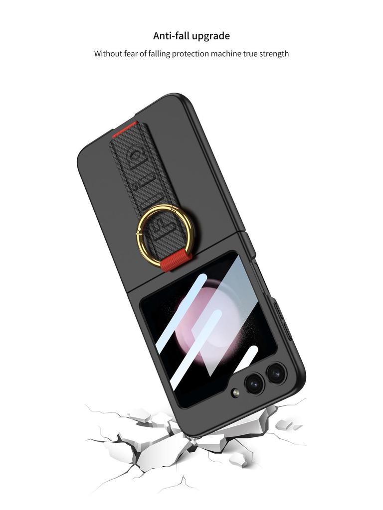 Samsung Flip5 Ultra-thin Drop-proof Case with Wrist Strap for Foldable Screen