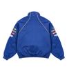Palace FW24 Pally Rally Jacket With Letter Logo Print And Zipper Closure Unisex Jacket Blue P27JK013