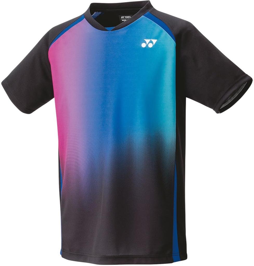Yonex Short Sleeve Game Shirt Black Size M (Fit Style), (007),