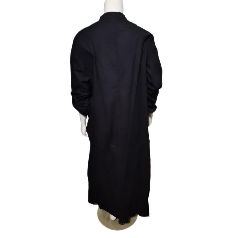 GMXIA Casual Pocket Shirt Neck Long Dress Casual Cotton Linen Plus Size Dresses