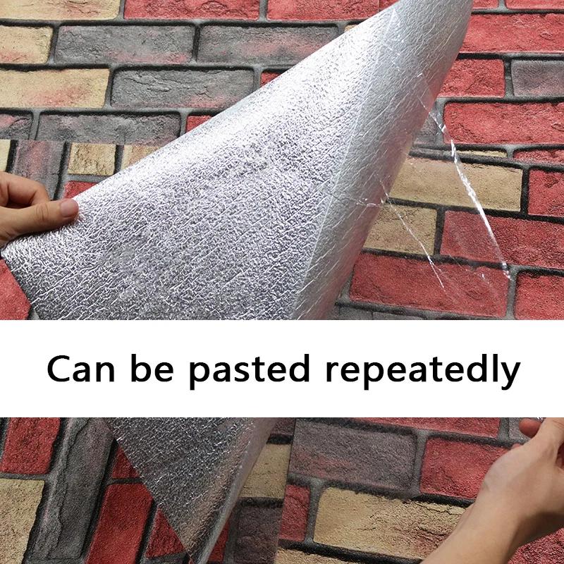 Neues Design Selbstklebende Wandaufkleber Panel Feuchtigkeitsbeständig 3D Wandpapier Schlafzimmer Wohnzimmer TV-Hintergrund Wand Heimdekoration