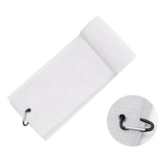 Microfiber Golf Towel with Carabiner Clip Waffle Pattern Super Soft Absorbent Golf Club