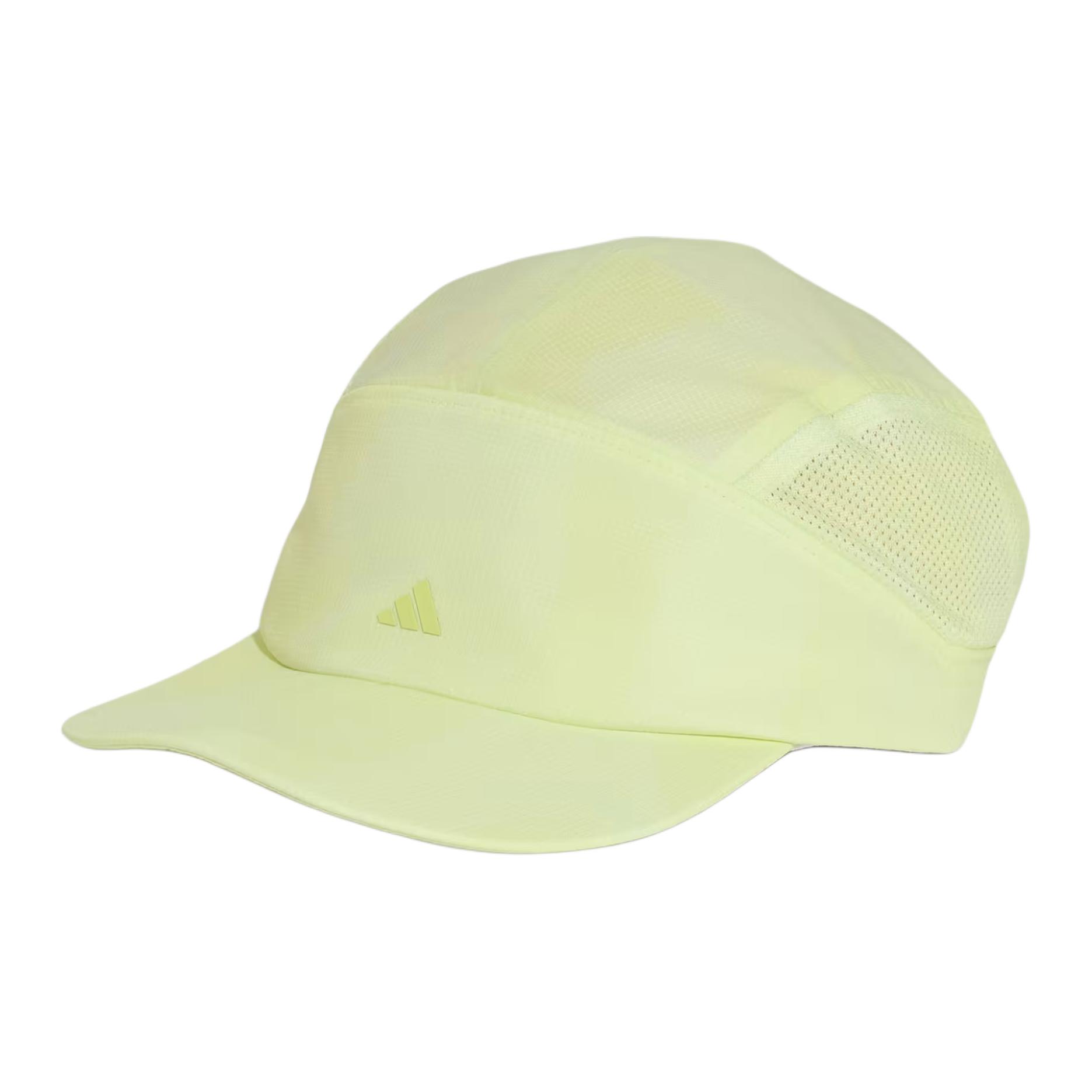 Adidas Minimalist Logo Design Polyester Duckbill Cap Unisex caps Lemon-Yellow KR6409 OSFW