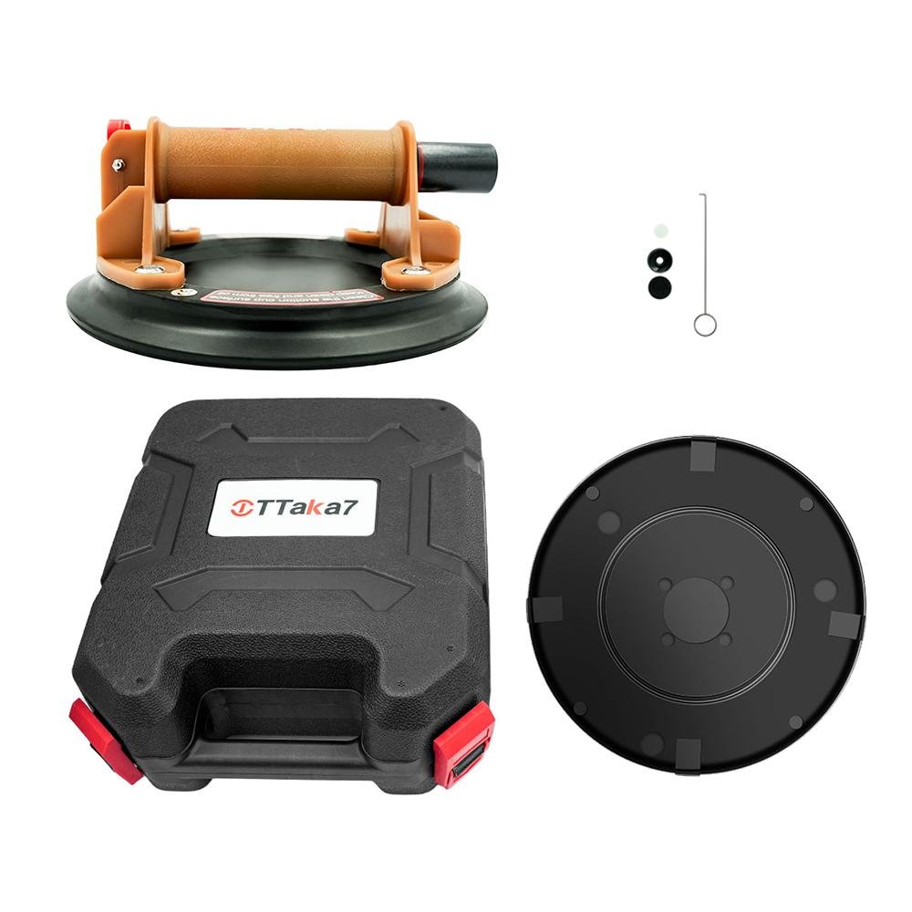 

TTaka7 Super Strong Suction Cup 8 Inch Rubber Base Max Load 220KG Manual Operation No Power Supply With Box коричневый