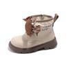 2024 Children Fashion Short Boots for Girls Winter New Korean Style Soft Bottom Anti-slippery Versatile Chic Casual Leather Shoe