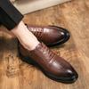 Brand men leather shoes Outdoor Comfortable and Breathable Design  men's Black for driving office and walking Casual shoes