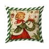 Retro Christmas Theme Pillowcase Bedroom Sofa Cushion Cover 100% Polyester Living Room Cushion Pillowcase Home Decor
