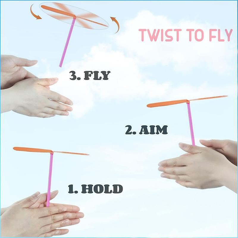 10/20pcs Bamboo Dragonfly Plastic Team Building Activity Souvenir Entertainment Props School Prize Wedding Party Supplies QC-TMZ