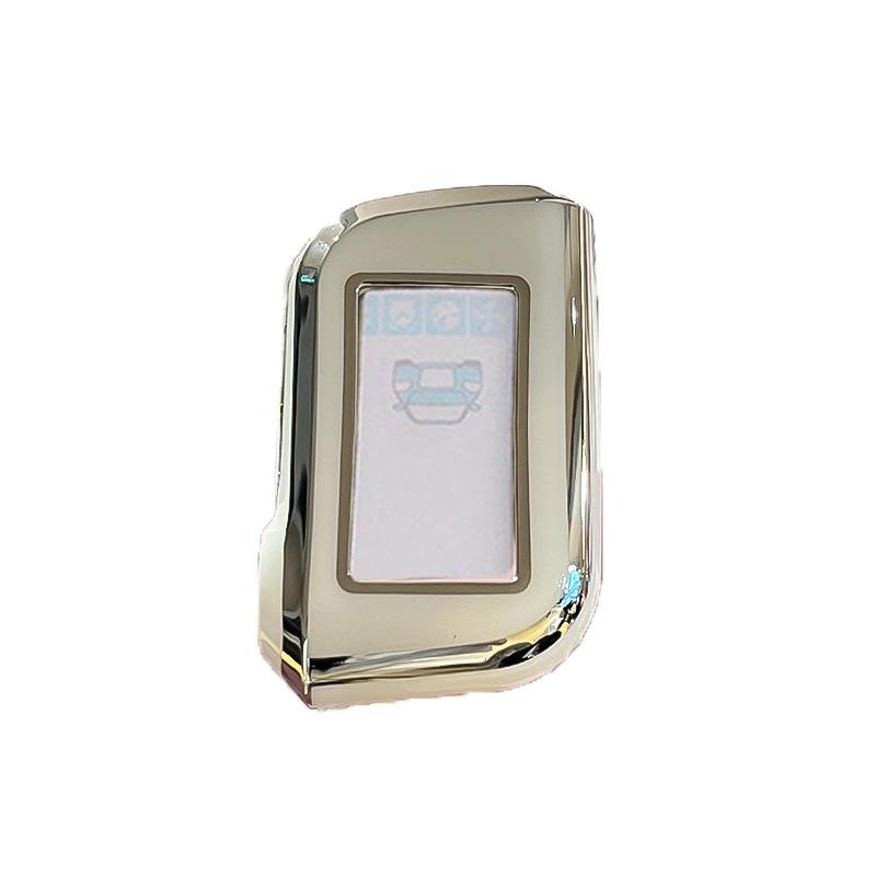 TPU für Starline A93 A63 Russische Version Zwei-Wege-Autoalarmanlage LCD-Autoschlüsselhülle Fernbedienung Schlüssel Schutzanhänger Halter
