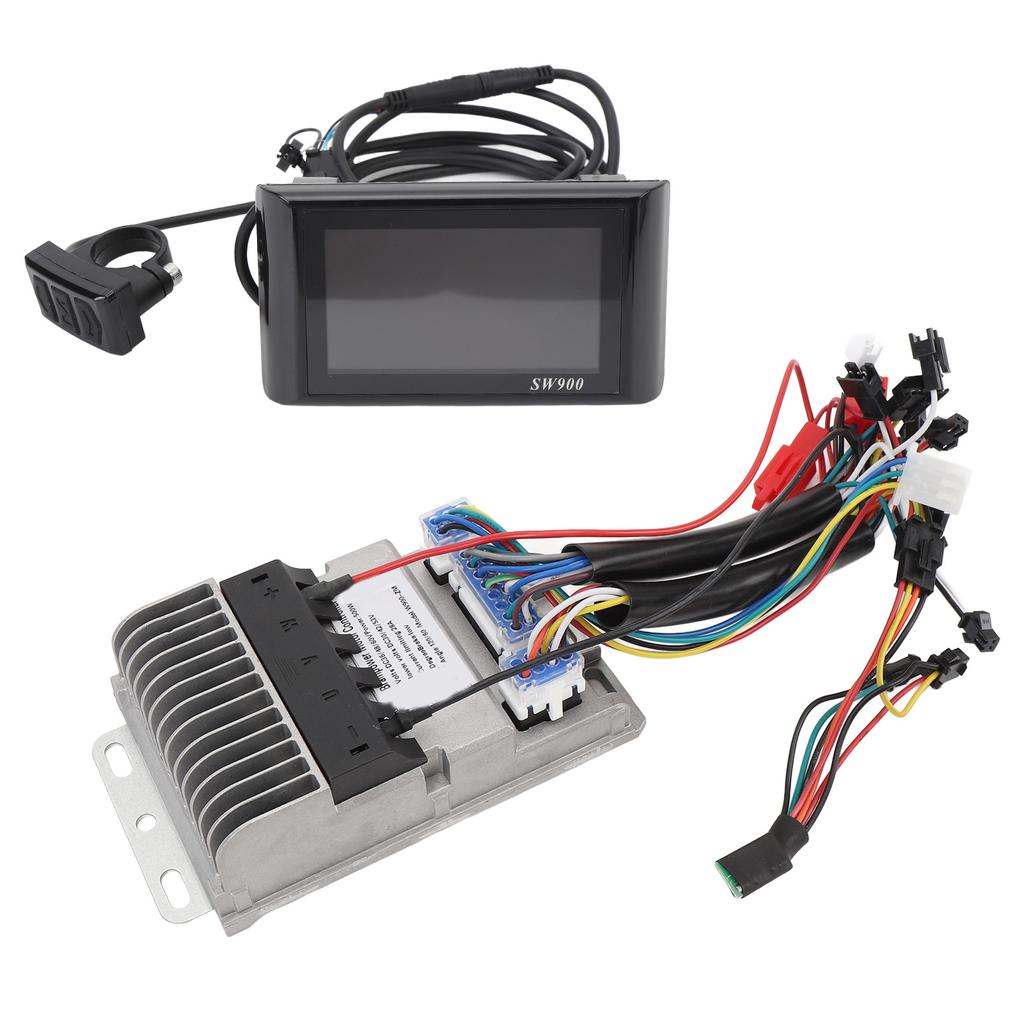 Brushless Motor Speed Controller Kit Water Proof LCD Display Panel for Scooter 36V 48V 60V 500W 28A Cast Aluminum ZM