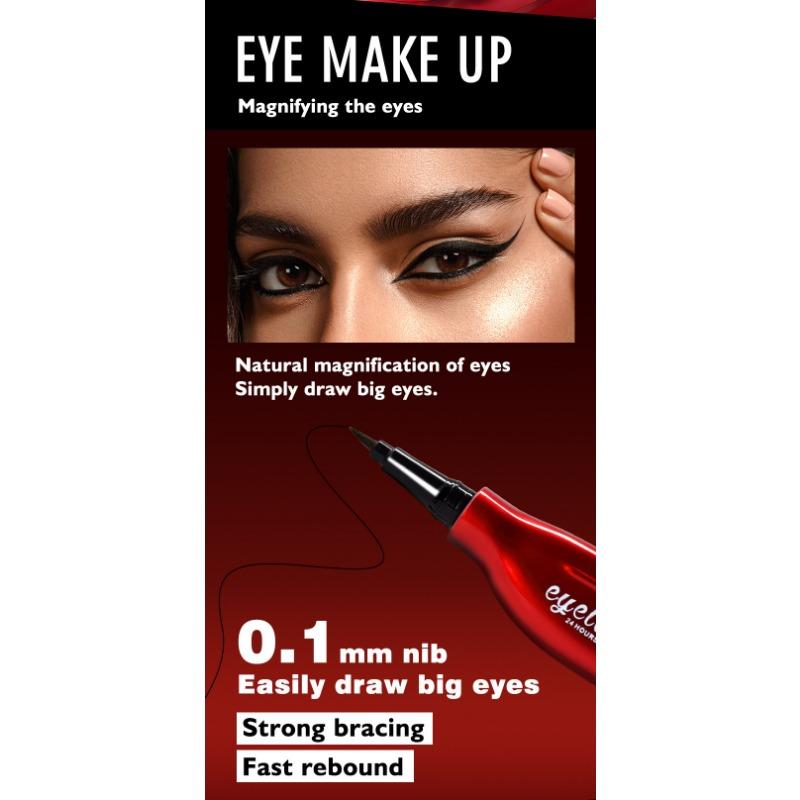 Qianxiu Fine Tip Black Liquid Eyeliner Smooth Long Lasting Smudge Proof