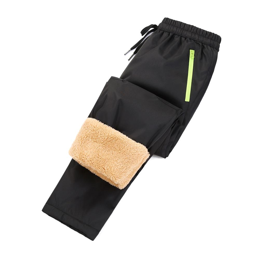 Thickened Climbing and Skiing Pants for Kids with Fleece Lining, Windproof and Water Resistant